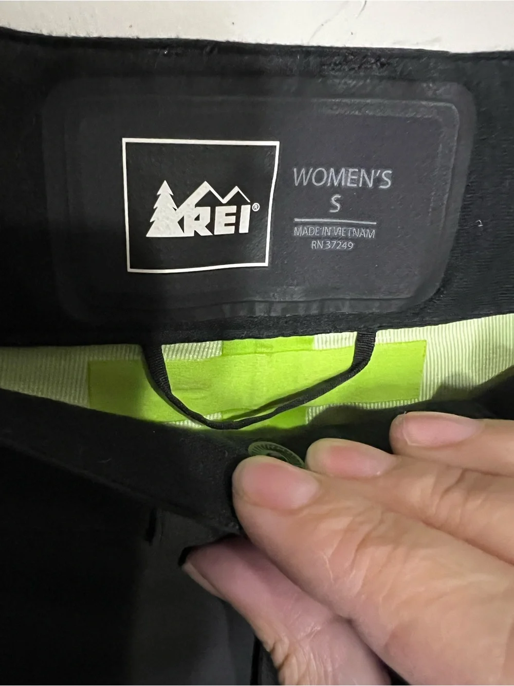 REI Co-op E1 Elements Black Soft Shell Hiking Outdoor Technical Trail Pants